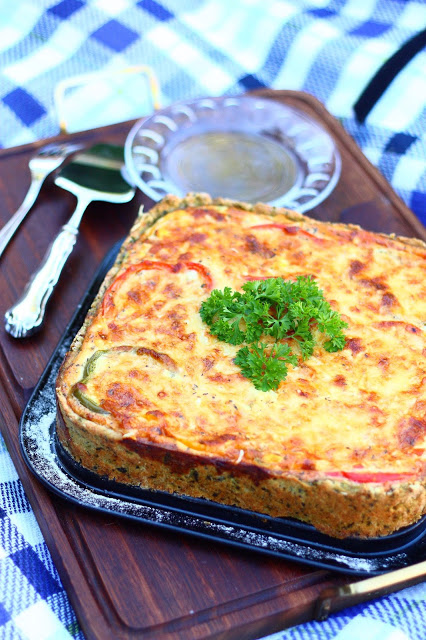 Mehevä broileri-kasvispiirakka