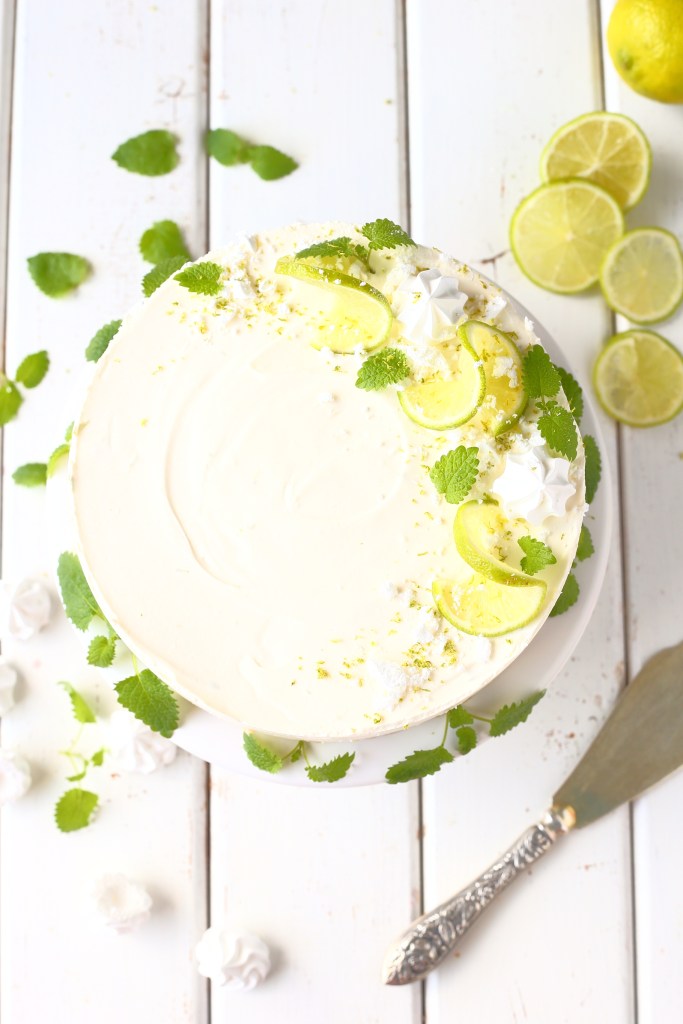 Limejuustokakku ilman liivatetta