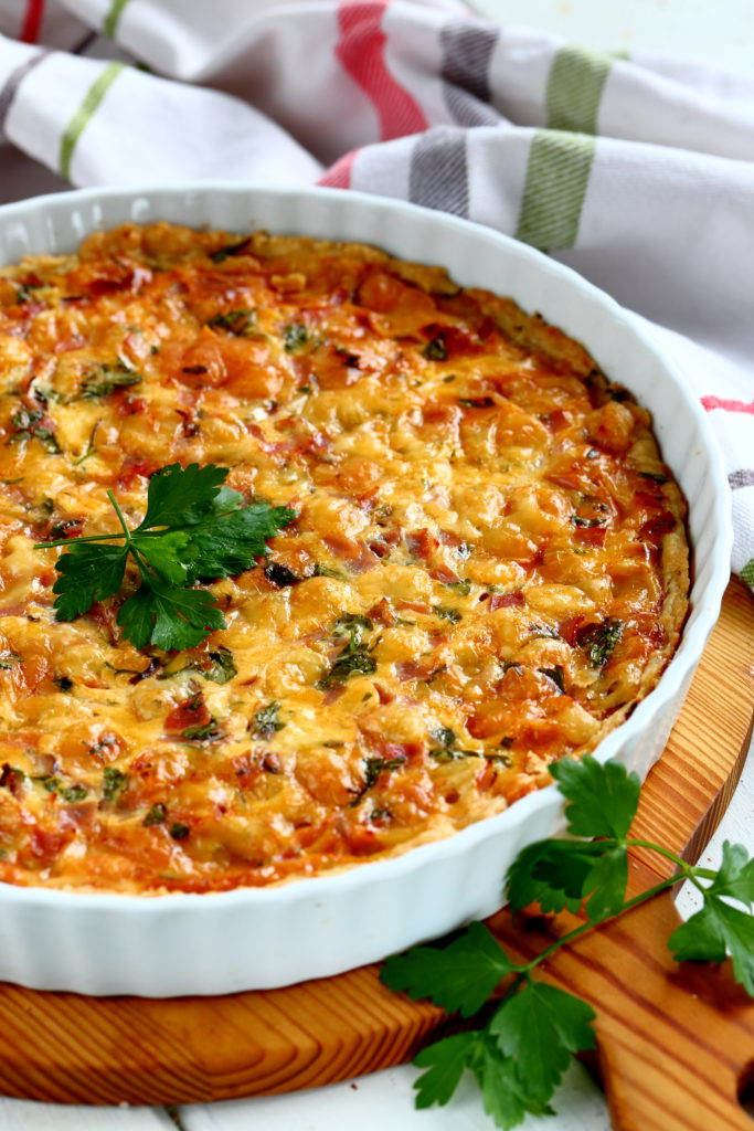 Ranskalainen kinkku-juustopiirakka maailman paras piirakka