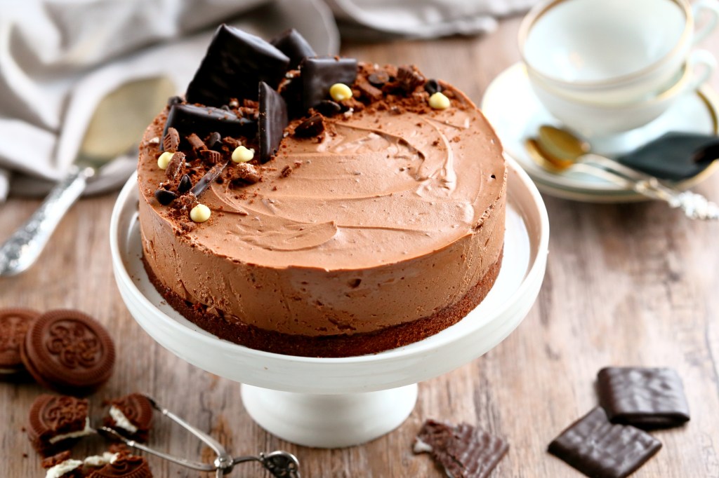 Minttu suklaa juustokakku