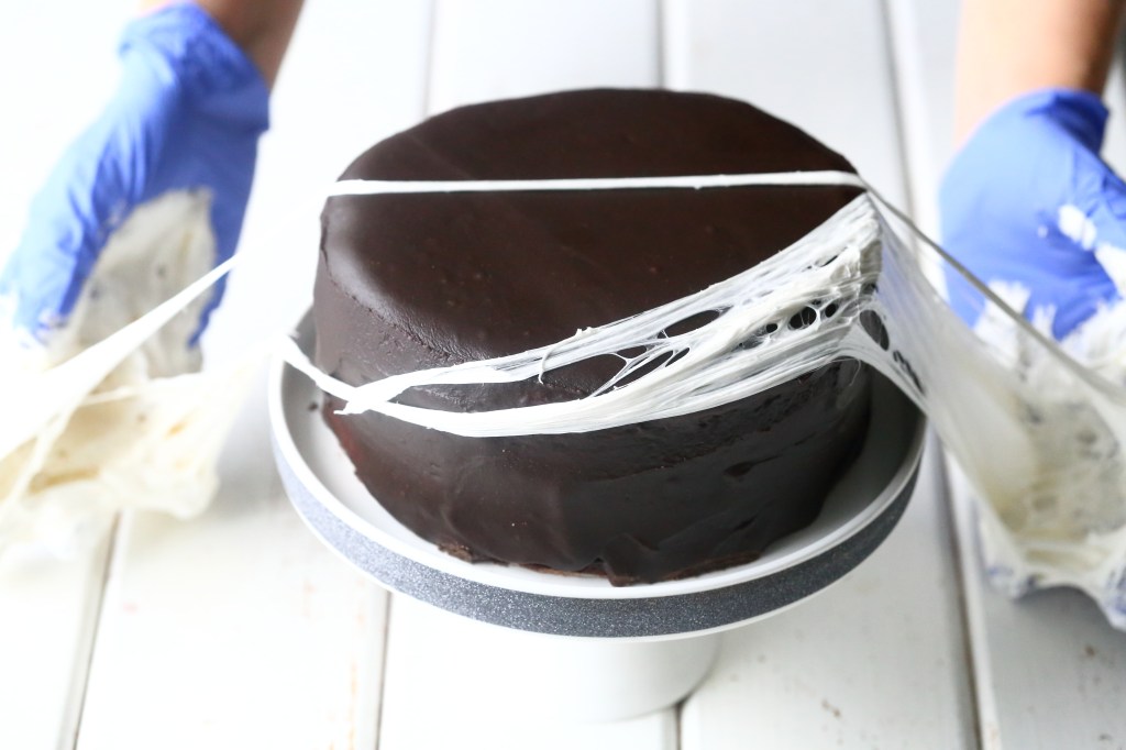 vaahtokarkki seiteillä koristelu