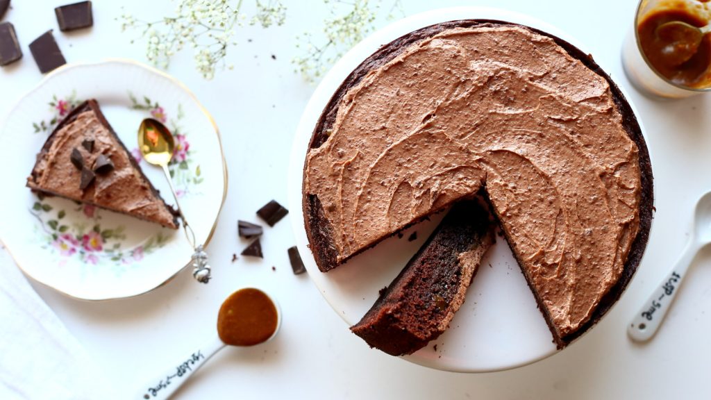 Suklaakakku kinuskilla