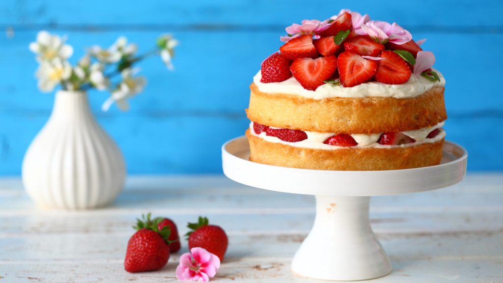 Mansikkakakku (munaton)