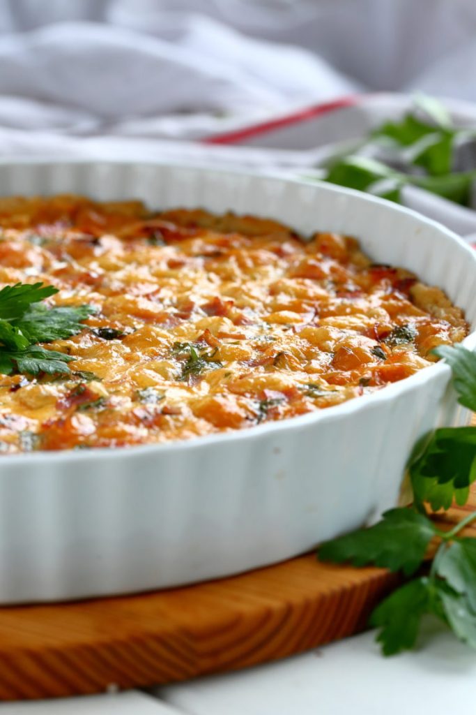 Ranskalainen kinkku juusto piirakka