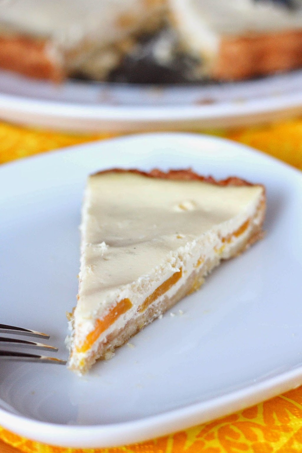 Persikka-rahkapiirakka